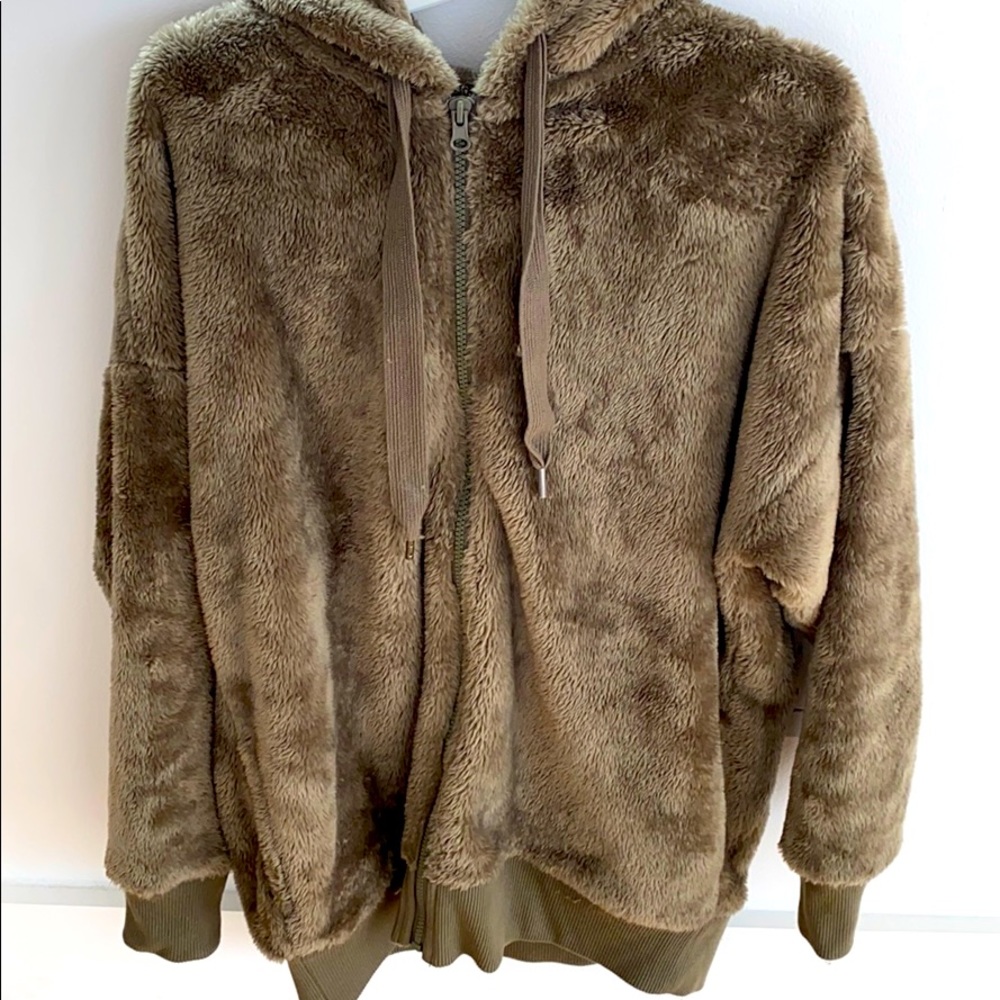 Aerie sherpa oversized hoodie